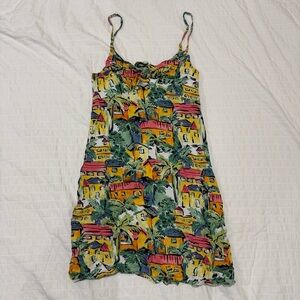 Forever 21 Tropical Print Mini Dress Size M